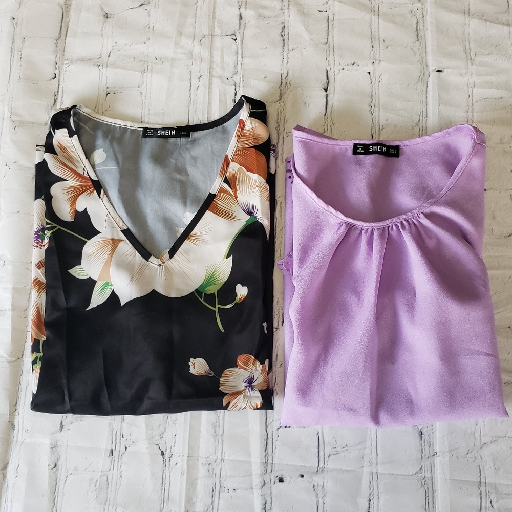 2 SHEIN tops sz Lg